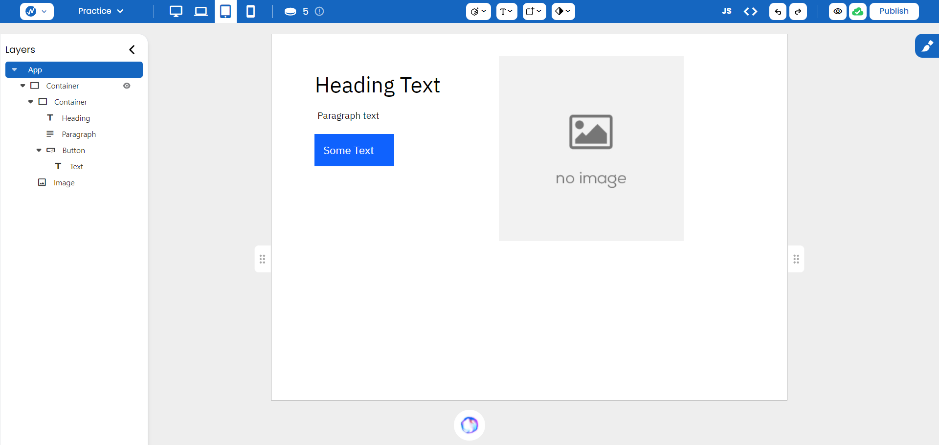 Structure visualisation with layout change